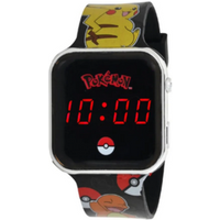 BRANDUNIT POK4322 Accutime LED-Kinderuhr Pokémon (schwarz) von BRANDUNIT