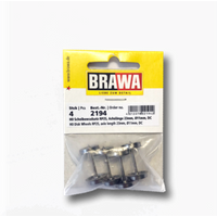 BRAWA 2194 H0 Scheiben-Radsatz RP25 Gleichstrom Spitzenlagerung 23mm [4 Stück] von BRAWA