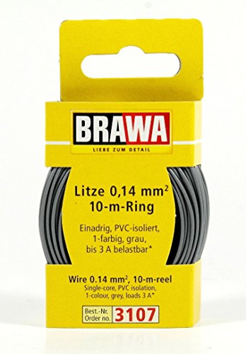 BRAWA 3107 Litze 0,14mm² 10m Ring grau BRAWA 3107 Litze 0,14mm² 10m Ring grau von Brawa