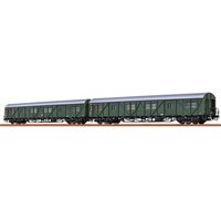 BRAWA 46252 H0 Gepäckwagen MPw4i und MPw4yge 2er-Set, DB, Ep. III von BRAWA