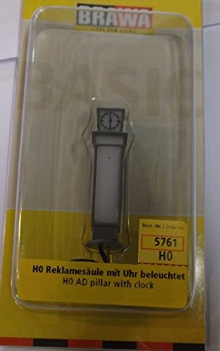 BRAWA 5761 Reklamesäule mit Uhr von BRAWA