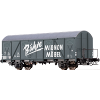 BRAWA 67806 N Gedeckter Güterwagen Glmhs 50 "Bähre MIGNON MÖBEL", DB, Ep. III von BRAWA