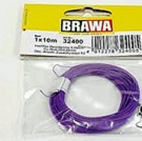 Brawa 32400 Hochflexible Decoderlitze, violett, 10 m von BRAWA