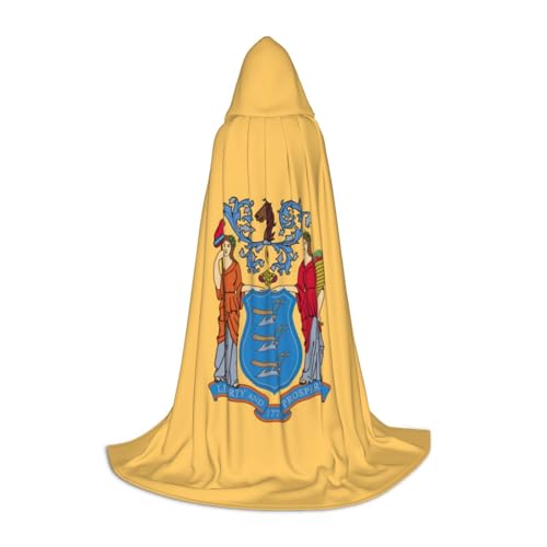 BREAUX Gemütlicher Kapuzenumhang mit Flagge von New Jersey, stilvoller Kapuzenumhang für Damen und Herren, kann für Karneval verwendet werden BREAUX Gemütlicher Kapuzenumhang mit Flagge von New Jersey, stilvoller Kapuzenumhang für Damen und Herren, kann für Karneval verwendet werden von BREAUX