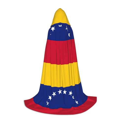 BREAUX Gemütlicher Kapuzenumhang mit Flagge von Venezuela, stilvoller Kapuzenumhang für Damen und Herren, kann für Karneval verwendet werden von BREAUX