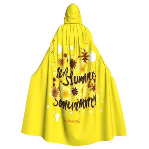 BREAUX Goodlooking Hello Nice Sunshines Print Kapuzenponcho Unisex Kapuzenponcho Poncho mit Kapuze Halloween Erwachsene Kapuzenponcho von BREAUX