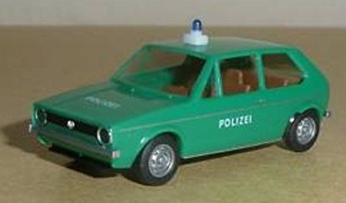 BREKINA 25508 VW Golf I Polizei grün von BREKINA