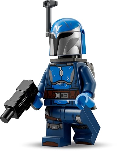 Lego Star Wars Figuren Set: Mandalorian Nite Owl mit Blaster-Pistole und Raketenrucksack – Alternative zu Lego Star Wars Battle Pack, Lego Minifiguren Set, Lego Mandalorianer von BRICK Flip