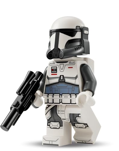 Lego Star Wars Klonkrieger Figuren Set: Imperial Commando mit Blaster und Raketenrucksack – Alternative zu Lego Star Wars Battle Pack, Lego Minifiguren Set, Lego Clone Trooper 501st von BRICK Flip