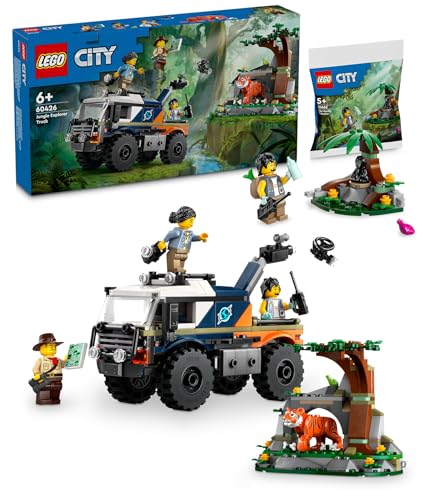 Lego City Dschungelforscher-Truck (60426) & Dschungelforscher mit Gorilla (30665) von BRICK Flip