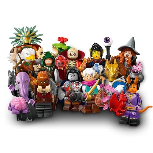 Lego Dungeons & Dragons Minifiguren Serie komplett Set mit Allen 12 Lego DND Minifiguren zum Sammeln, Lego Figuren Set (12 x 71047) - Neuheit von BRICK Flip