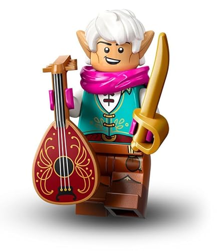 Lego Dungeons & Dragons Minifiguren Serie: Elf Bard (Elfen Bard:in) – DND Lego Figuren Einzeln zum sammeln (71047) von BRICK Flip