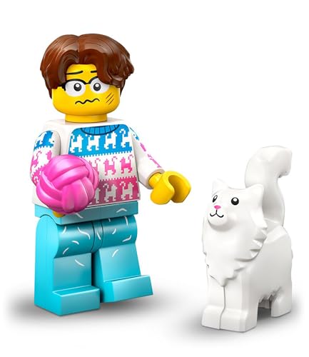 Lego Minifiguren Serie 27: Cat Lover (Katzenliebhaber), Minifiguren Lego Set, Lego Figuren Einzeln zum sammeln (Lego 71048) - Lego Neuheiten 2025 von BRICK Flip