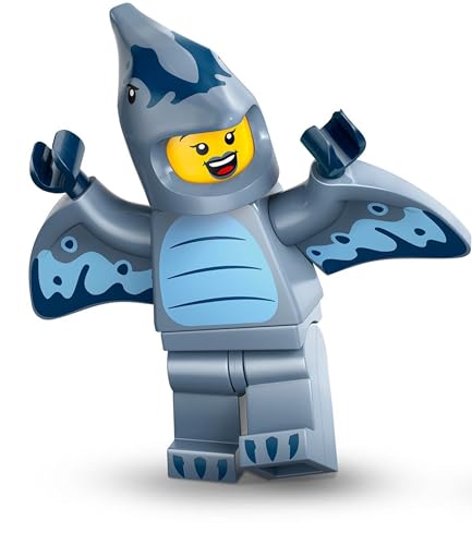 Lego Minifiguren Serie 27: Pterodactyl Costume Fan (Pterodactylus-Kostüm-Fan), Minifiguren Lego Set, Lego Figuren Einzeln zum sammeln (Lego 71048) - Lego Neuheiten 2025 von BRICK Flip