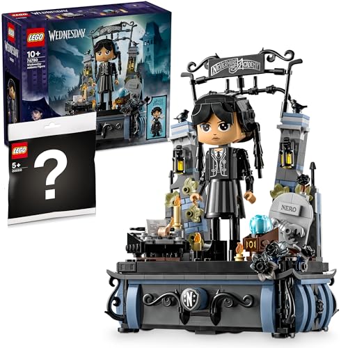 Lego Wednesday Addams Figur (Lego 76780) - Wednesday Spielzeug mit Wednesday Figur, Wednesday Lego Figur inkl. Polybag-Überraschung von BRICK Flip