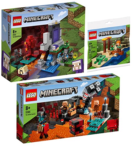 Lego 3er Set: 21185 Die Netherbastion, 21172 Das zerstörte Portal & 30432 Schildkrötenstrand von BRICKCOMPLETE