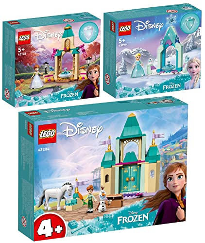 Lego Disney 3er Set: 43204 Annas und Olafs Spielspaß im Schloss, 43199 Elsas Schlosshof & 43198 Annas Schlosshof von BRICKCOMPLETE