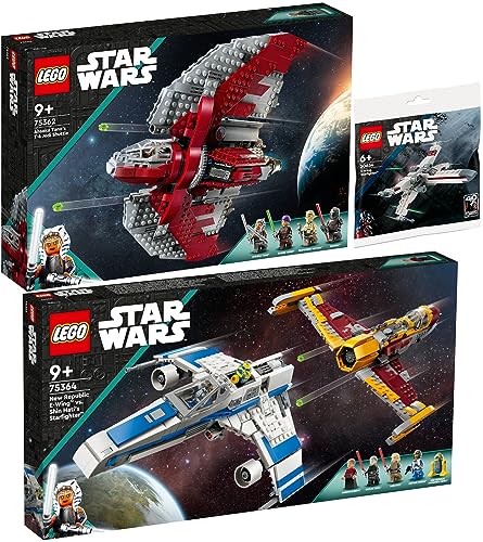 Lego 3er Set: 75364 New Republic E-Wing vs. Shin Hatis Starfighter, 75362 Ahsoka Tanos T-6 Jedi Shuttle & 30654 X-Wing Starfighter Polybag Lego 3er Set: 75364 New Republic E-Wing vs. Shin Hatis Starfighter, 75362 Ahsoka Tanos T-6 Jedi Shuttle & 30654 X-Wing Starfighter Polybag von BRICKCOMPLETE