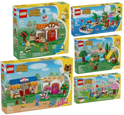 Lego 5er Set: 77046 Jimmys Geburtstagsparty, 77047 Mimmis Outdoor-Spaß, 77048 Käptens Insel-Bootstour, 77049 Besuch von Melinda & 77050 Nooks Laden und Sophies Haus Lego 5er Set: 77046 Jimmys Geburtstagsparty, 77047 Mimmis Outdoor-Spaß, 77048 Käptens Insel-Bootstour, 77049 Besuch von Melinda & 77050 Nooks Laden und Sophies Haus von BRICKCOMPLETE