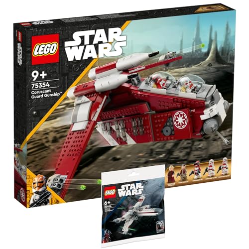 Lego 75354 Gunship der Coruscant Wachen & 30654 X-Wing Starfighter von BRICKCOMPLETE