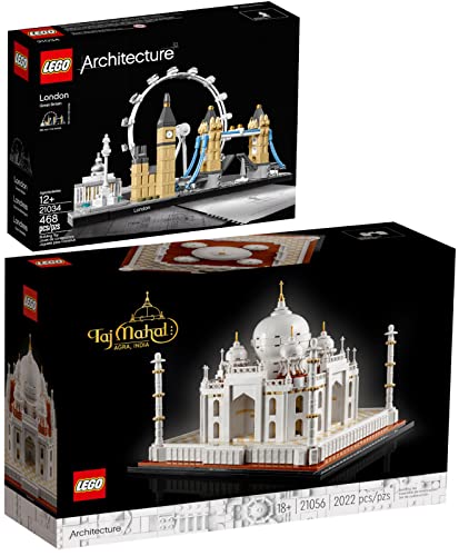 Lego Architecture 2er Set: 21056 Taj Mahal & 21034 London von BRICKCOMPLETE