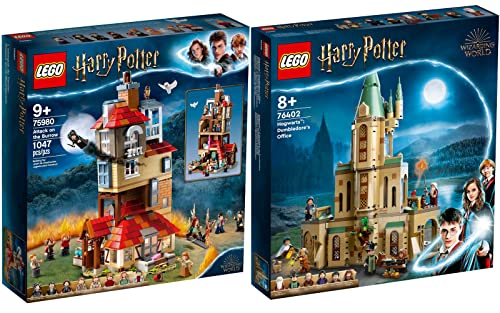 Lego Harry Potter 2er Set: 76402 Hogwarts: Dumbledores Büro & 75980 Angriff auf den Fuchsbau von BRICKCOMPLETE