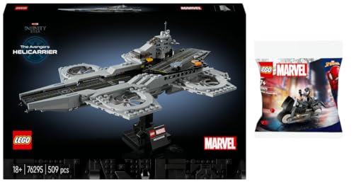 Lego Set: 76295 Helicarrier der Avengers & 30679 Venoms Motorrad von BRICKCOMPLETE