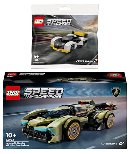 Lego Set: 76923 Lamborghini Lambo V12 Vision GT Supersportwagen & 30657 Polybag von BRICKCOMPLETE