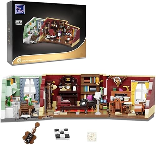 PANTASY BRICKKK 86218 Baker Street 221B Klemmbausteine Erwachsene Haus Office Diorama Friends Apartments TV Serie Architecture Gebäude Modular Building Icons Bausteine Bausatz MOC von BRICKKK