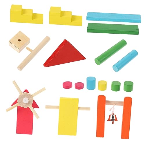 BRIGHTFUFU 1 Satz 26 Stück Domino-mechanismus Dominosteine ​​ Interessantes Kinderspielzeug Dominostein- Für Domino Standardblöcke Holz von BRIGHTFUFU