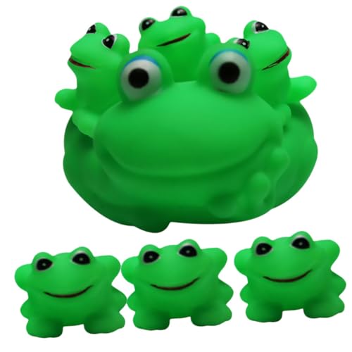 BRIGHTFUFU 1 Satz Duschspielzeug Nehmen Frosch Familienspielzeug Frosch Badespielzeug in Froschform Badespielzeug Für Babys Schwimmendes Froschspielzeug Green von BRIGHTFUFU