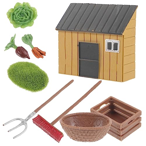 BRIGHTFUFU Miniatur Bauernhof Zubehör Realistische Garten Dekoration Für Mini Häuser Mit Pflanzen Werkzeugen Und Miniaturhaus Spielzeug Für Kreative Rollenspiele Und Tischdekoration BRIGHTFUFU Miniatur Bauernhof Zubehör Realistische Garten Dekoration Für Mini Häuser Mit Pflanzen Werkzeugen Und Miniaturhaus Spielzeug Für Kreative Rollenspiele Und Tischdekoration von BRIGHTFUFU
