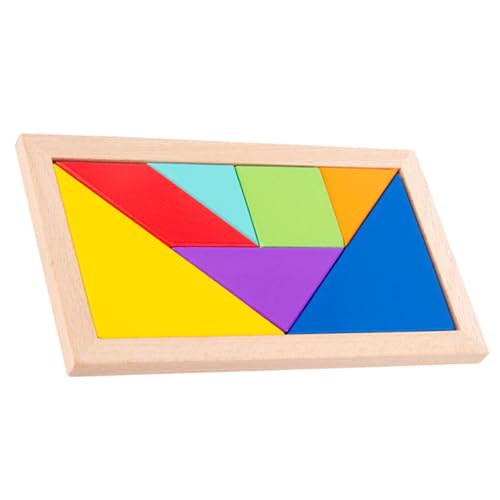 BRIGHTFUFU 1 Satz Holzpuzzle für rätselbuch kinderpuzzle laubsägen für rätsel für Holzspielzeug für Puzzle- für Hölzern Colorful von BRIGHTFUFU