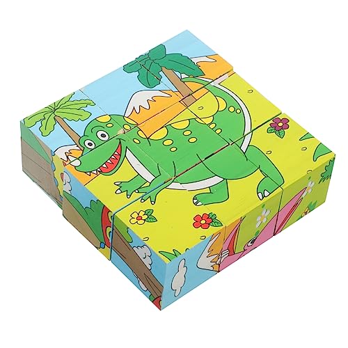 BRIGHTFUFU 1 Satz Lernspielzeug Aus Holzpuzzle Rätsel Kinderspielzeug 3D-Puzzles Für Bausteine Für Kleinkinder Rätsel Für Kleinkinder Kinderrätsel Hölzern von BRIGHTFUFU