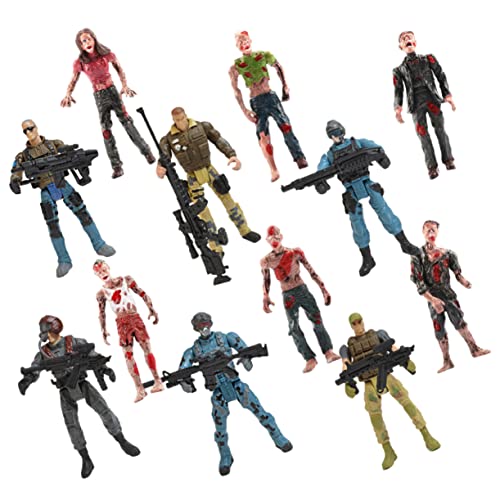 BRIGHTFUFU 1 Satz Militärisches Modell Männer Actionfiguren Spielzeugsoldaten-actionfiguren Weltkrieg Soldaten Spielzeug Menschen Figuren Mini-Soldaten-Figuren Soldaten Team Figur Plastik von BRIGHTFUFU