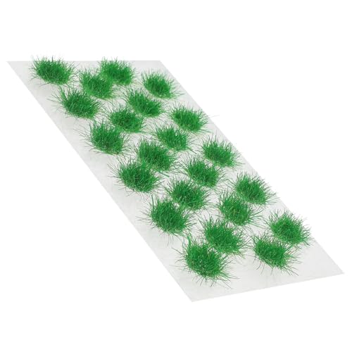 BRIGHTFUFU 1 Satz Modell Gras Simulierter Grashaufen Sträucher Büschel Geländemodell Statisches Grasclustermodell Statisches Grasbüschelmodell Miniaturornament Kunstrasen Dark Green Plastik von BRIGHTFUFU