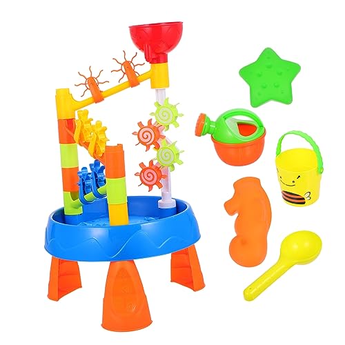 BRIGHTFUFU 1 Satz Strandtisch Sandtisch Spielset Kinderspielzeug Wasser Sandtisch Strandspielzeug Für Strandsandspielzeug Plastik Colorful von BRIGHTFUFU