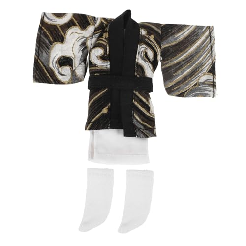 BRIGHTFUFU 1 Set Babykleidung Kimono Set Anziehpuppenversorgung Japanische Kimono Robe Puppen Umkleidekostüm Plüschpuppenanzug Puppenhaus Puppenkleidung Puppenkostümzubehör von BRIGHTFUFU