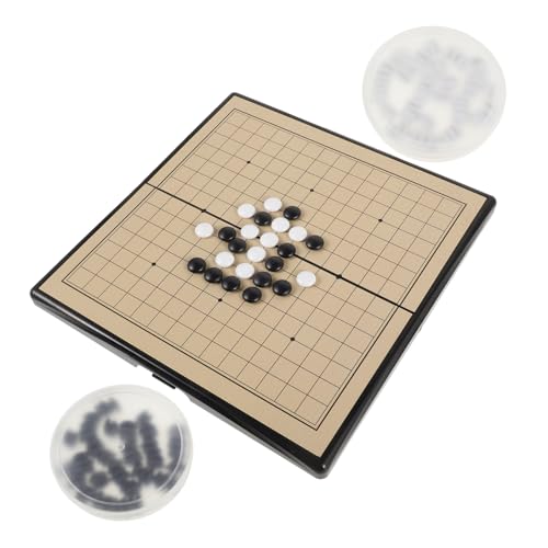 BRIGHTFUFU 1 Set Go Backgammon Set Magnetisch Go Spiel Desktop Spiele Go Spiel Tragbares Brett Klassische Brettspiele Chinesische Spiele Go Spiel Trainingsset Tragbar Go Spiel von BRIGHTFUFU