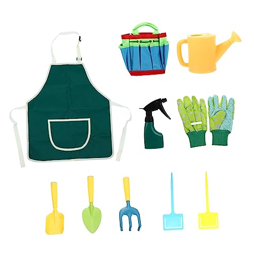 BRIGHTFUFU Pädagogisches Pflanzspielzeug-Set Für Jungen Und Mädchen 4-in-1 Mini-gartengeräte Mit Stabilen Edelstahlhandschuhen Und Schaufel Gartengeräte-spielset von BRIGHTFUFU