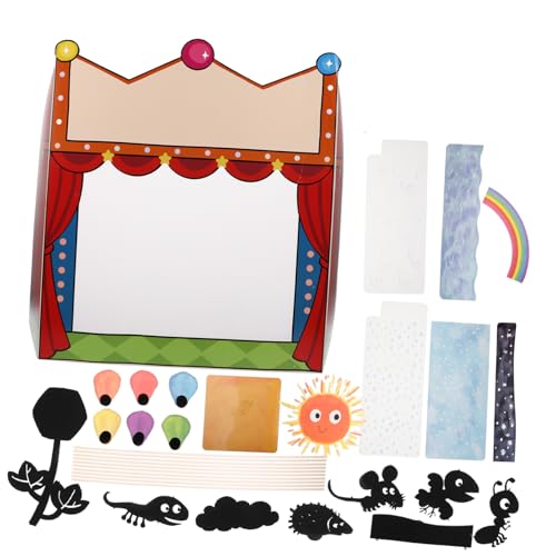 BRIGHTFUFU Bastelset für Kinder Schattenpuppen-Set Theater-Requisiten Kreativität Feinmotorik von BRIGHTFUFU