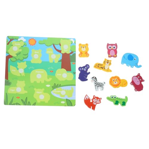 BRIGHTFUFU 1 Set Kleinkind-Puzzle, Lernpuzzle, Vorschul-Puzzle Für Kinder, Jungen Und Mädchen, Pädagogisches Holzspielzeug von BRIGHTFUFU