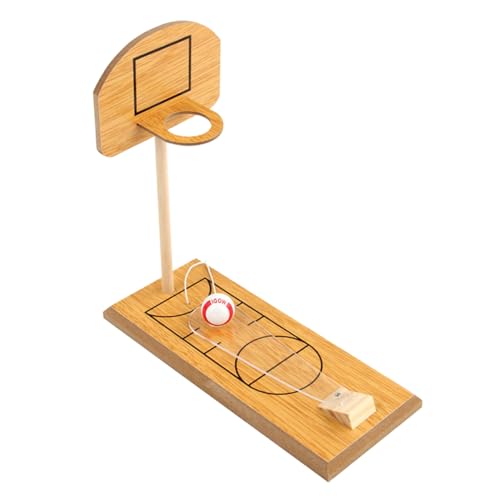 BRIGHTFUFU 1 Set Mini Basketball Spiel Spiele Desktop Basketballspiel Miniatur Mini Basketballkorb Desktop Tisch Basketballspiel Finger Basketballspiel Tischplatte Bambus von BRIGHTFUFU