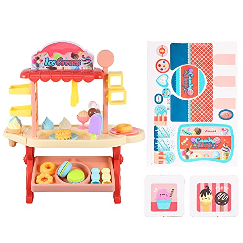 BRIGHTFUFU 1 Set Miniatur Eisdielen Simulierte Candy Cart Für Kreatives Rollenspielset Zur Der Fantasie Und des Lernens Rote Eiswaagen von BRIGHTFUFU