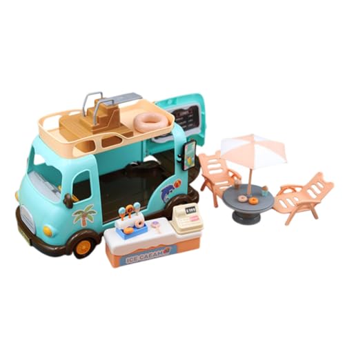 BRIGHTFUFU 1 Set Puppenhaus-Miniatur-eiswagen Und Strandkorb-Set Mit, Realistisches Lebensmittelspielzeug-zubehör Für Kinder, Rollenspiele Und Sammlerdekor BRIGHTFUFU 1 Set Puppenhaus-Miniatur-eiswagen Und Strandkorb-Set Mit, Realistisches Lebensmittelspielzeug-zubehör Für Kinder, Rollenspiele Und Sammlerdekor von BRIGHTFUFU