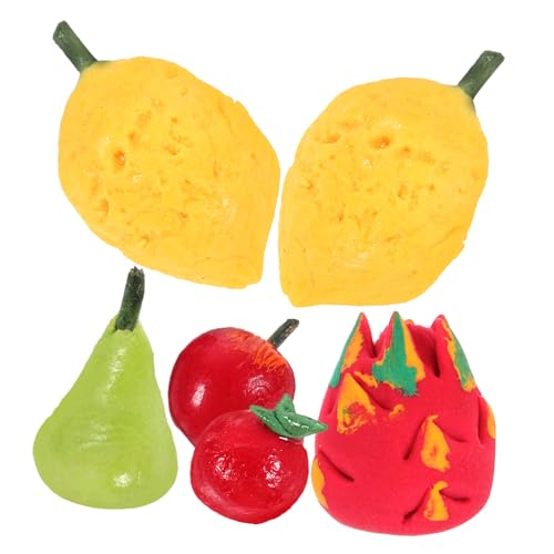 BRIGHTFUFU 1 Set Realistische Mini Obst Modell Simulation Harz Obst Spielzeug Mini Früchte Mini Zubehör von BRIGHTFUFU