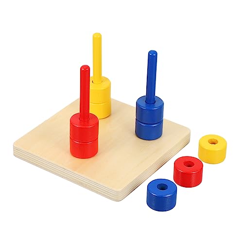 BRIGHTFUFU 1 Set Stapelspielzeug Bunte Ringe Kognitive Spielzeuge Für Kleinkinder Pädagogisches Lernspielzeug Für Die Entwicklung Von Feinmotorik Und Farbverständnis von BRIGHTFUFU