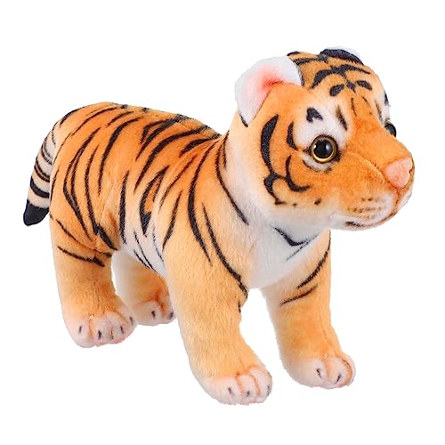 BRIGHTFUFU 1 Stück Interessante Tiger Puppe Glatte Tiger Spielzeug Dekorative Puppe Tuch Puppe von BRIGHTFUFU