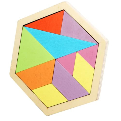 BRIGHTFUFU 1 Stück Wabenpuzzle- interaktives Puzzle Toys for Puzzlespielzeug knobeleien für geometrisches Wabenmuster-Puzzle hölzern Colorful von BRIGHTFUFU