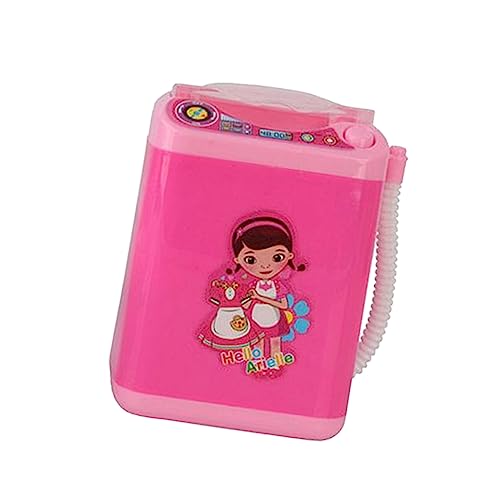 BRIGHTFUFU 1 Stück Waschmaschine kinderspielzeug für Toys for Lernspielzeug Miniatur Mini-Waschmaschine Vakuum waschmaschinenschrank Spielzeuggerät Rosa von BRIGHTFUFU